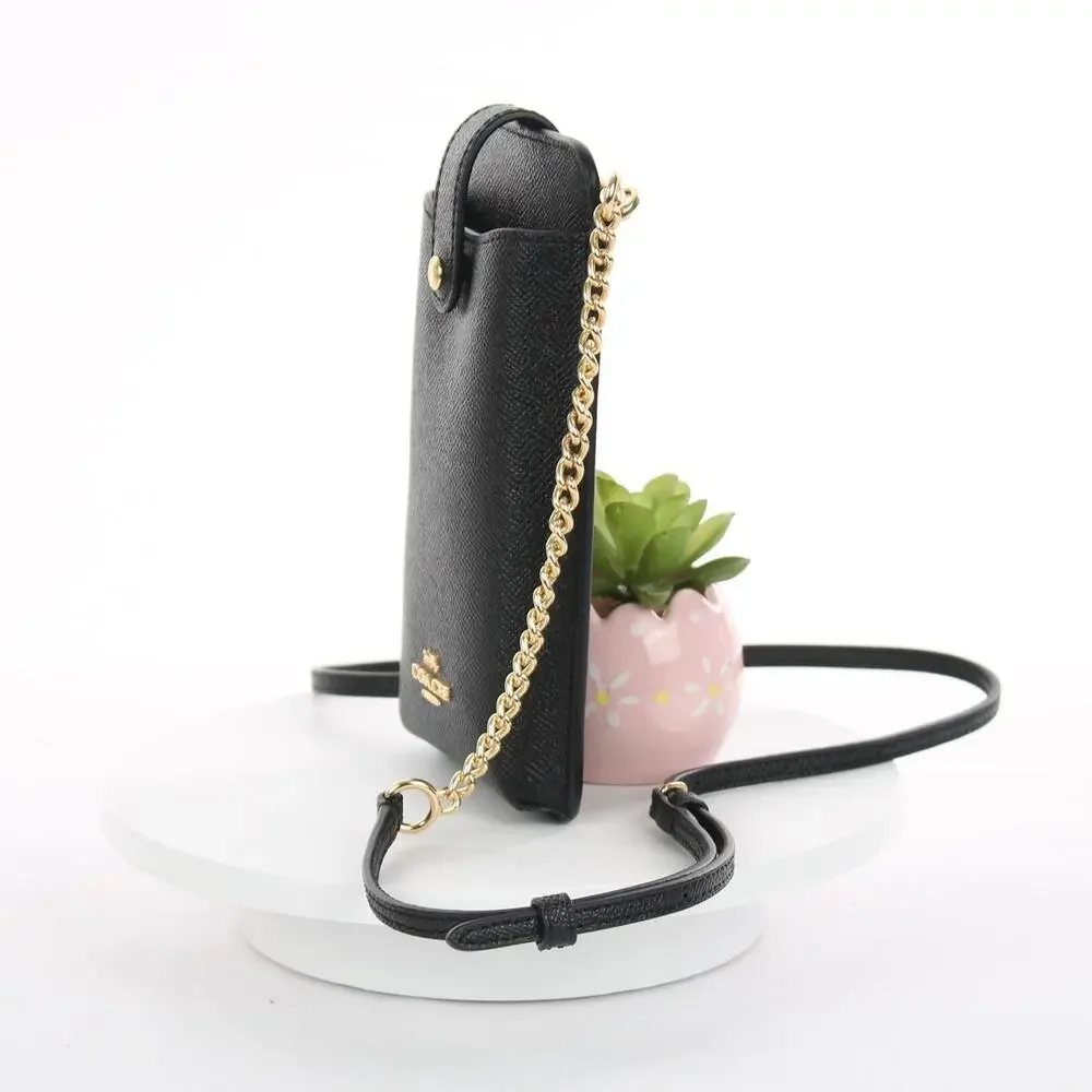 Coach Crossgrain Leather Phone Crossbody Bag